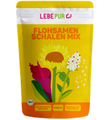 Flohsamenschalen Mix, 200 g Beutel, Lebepur