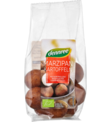 Marzipan Kartoffeln, vegan, 100 gr Packung, dennree