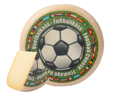 Fußballkäse, niederländischer Schnittkäse, mind. 50% Fett i. Tr. (14,90/kg)