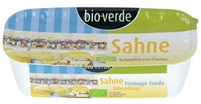 Sahne Schmelzkäse, mind. 50% Fett i. Tr., 175 gr Becher, bio-verde