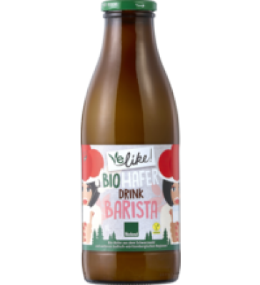 Frischer Haferdrink „Barista”, vegan, 1 ltr Flasche, Velike!