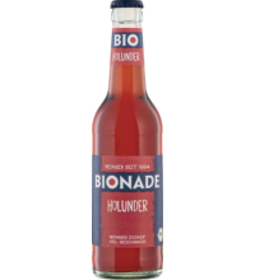 Limonade Holunder, vegan, 0,33 ltr Flasche, Bionade