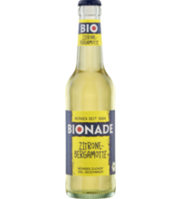 Limonade Zitrone-Bergamotte, vegan, 0,33 ltr Flasche, Bionade