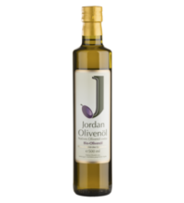 Olivenöl, nativ extra, vegan, 0,5 ltr Flasche, Jordan Olivenöl GmbH