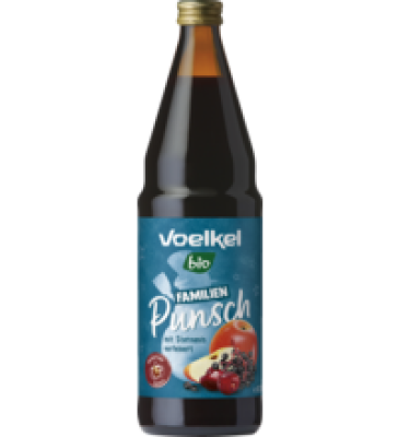 Familien Punsch, alkoholfrei, vegan, 0,75 ltr Flasche, Voelkel