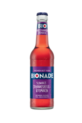 Limonade Schwarze Johannisbeere-Rosmarin, 0,33 ltr Flasche, Bionade