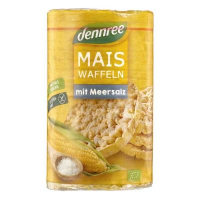 Maiswaffeln mit Meersalz, glutenfrei, vegan, 120 gr Packung, dennree