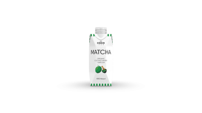 Kokoswasser mit Matcha, vegan, 0,33 ltr Tetra Pack, cocolean