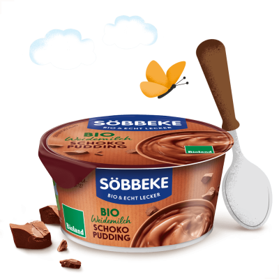 Schokopudding, 3,8% Fett, 150 gr Becher, Söbbeke
