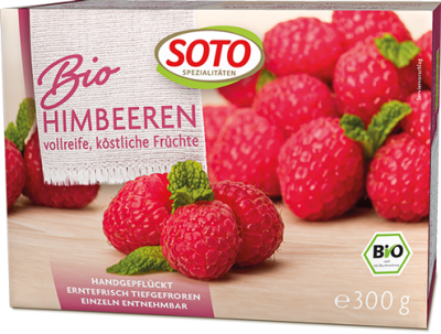 Himbeeren, vegan, 300 gr Schachtel, Tiefkühlware, Soto