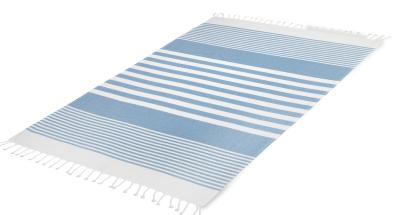Strandtuch, aus 100% Bio-Baumwolle, green/turquoise, Größe: 180×90 cm, 1 Stück, Living Crafts