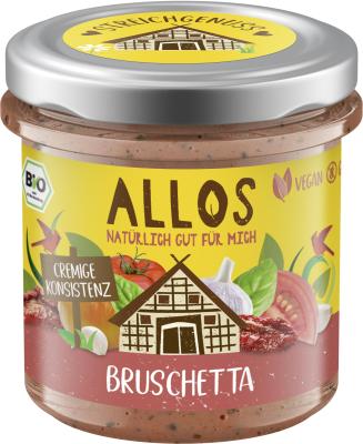 Brotaufstrich „Streichgenuss” Bruschetta, vegan, 140 gr Glas, Allos