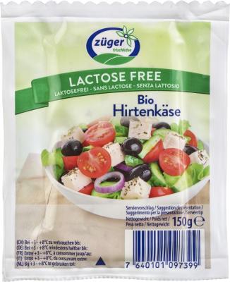 Hirtenkäse, laktosefrei, mind. 45% Fett i. Tr., 150 gr Packung, Züger Frischkäse