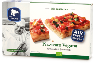 Pizzicato Vegana, 150 gr Schachtel, Tiefkühlware, Biopolar