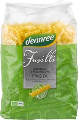Hartweizen Fusilli, hell, vegan, 1 kg Packung, dennree