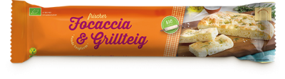 Focaccia & Grillteig, vegan, 385 gr Packung, Donaustrudel