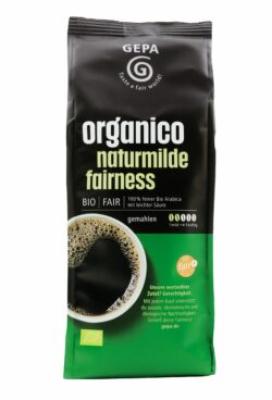 Café Orgánico naturmilde fairness, gemahlen, vegan, 250 gr Packung, Gepa