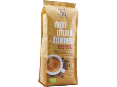 „Faires Pfund” Espresso, ganze Bohne, vegan, 500 gr Packung, Gepa
