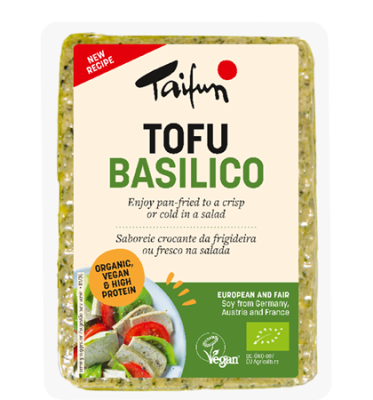 Tofu Basilico, vegan, 200 gr Stück, Taifun
