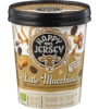 Latte Macchiato Eiscreme mit Karamellsauce & karamellisierten Haselnussstückchen, 500 ml Becher, Tiefkühlware, Happy Mrs. Jersey