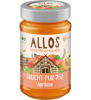 Fruchtaufstrich „Frucht Pur” Aprikose, vegan, 250 gr Glas, Allos