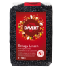 Beluga Linsen schwarz, 500 g Packung, Davert