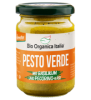 Pesto Verde mit Basilikum & Pecorino-Käse, 130 gr Glas, Bio Organica Italia