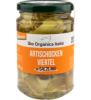 Artischocken Viertel in Salzlake, vegan, 280 gr Glas, Bio Organica Italia