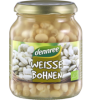 Weiße Bohnen, 340 gr Glas, dennree